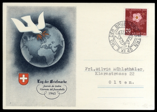 1945, Postgeschichte,Tag der Briefmarke,International bis 1945, ...
