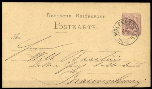 Altdeutschland Braunschweig, DR P, Brief
