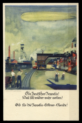 1925, Zeppelin,Zeppelin Postkarten,Zeppelin Eckener Spende