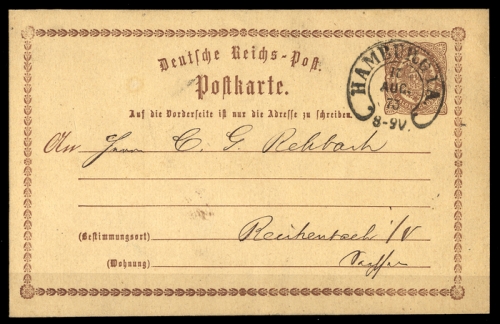 Deutsches Reich, P 1, Brief