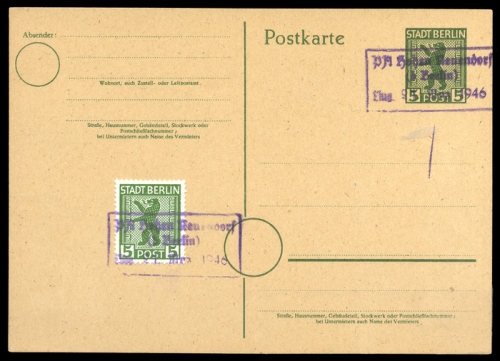 1945, SBZ Berlin Brandenburg, 1, P, Brief