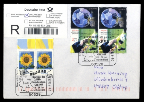2005, Sport u. Spiel,Fussball sonstige, 2434, 2440, Brief