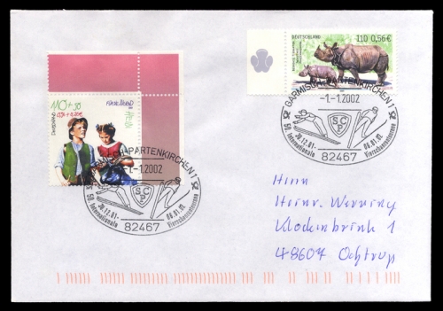 2001, Sport u. Spiel,Wintersport,sonstige, 2192 u.a., Brief
