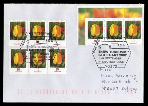 2007, Sport u. Spiel,Turnen, Gymnastik,, Brief