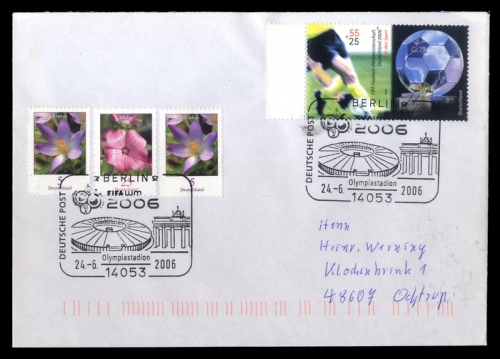 2006, Sport u. Spiel,Fussball,Weltmeisterschaften, 2440 u.a., Brief