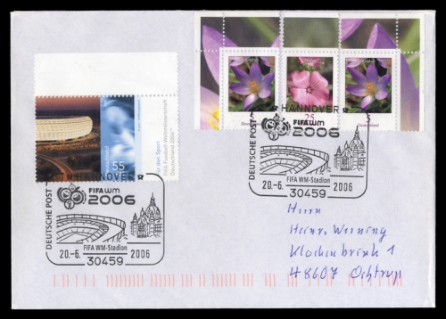 2006, Sport u. Spiel,Fussball,Weltmeisterschaften, 2518 u.a., Brief