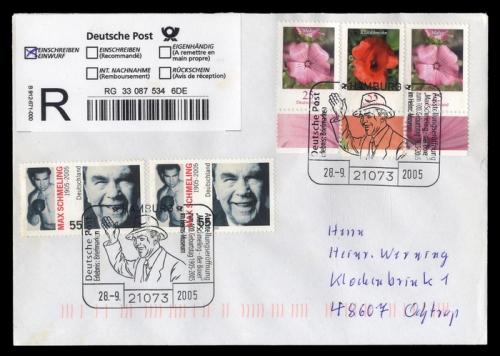 2005, Sport u. Spiel,Boxen,, 2489 u.a., Brief
