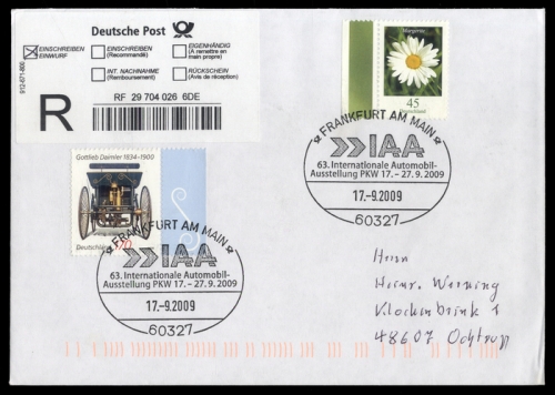 2009, Fahrzeuge,Autos,Auto Ausstellungen, 2725, 2451, Brief