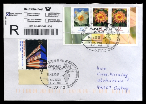 2008, Postgeschichte,Briefmarkenausstellungen,International ...