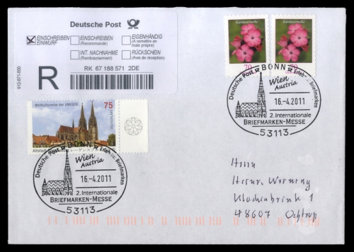 2011, Postgeschichte,Briefmarkenausstellungen,International ...