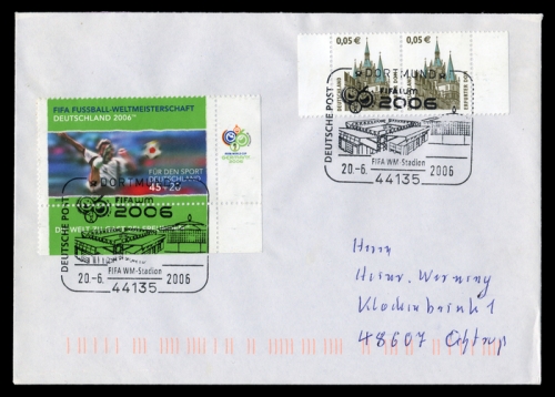 2006, Sport u. Spiel,Fussball,Weltmeisterschaften, 2324 u.a., Brief