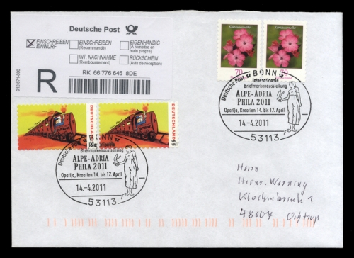 2011, Postgeschichte,Briefmarkenausstellungen,International ...