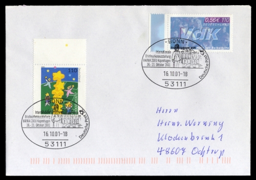 2001, Postgeschichte,Briefmarkenausstellungen,International ...