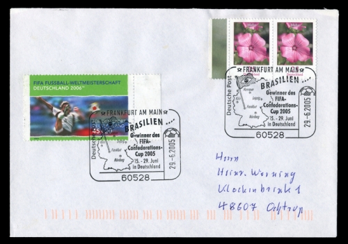 2005, Sport u. Spiel,Fussball sonstige, 2324 u.a., Brief