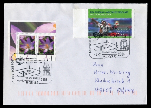 2006, Sport u. Spiel,Fussball,Weltmeisterschaften, 2324 u.a., Brief