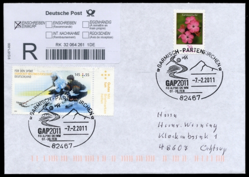 2011, Sport u.Spiel,Wintersport,Ski, 2789, 2716, Brief