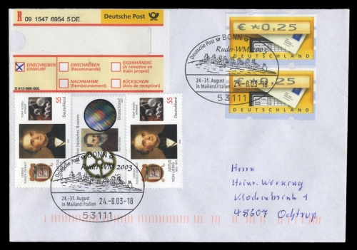 2003, Sport u. Spiel,Wassersport,sontiges, 2337 u.a., Brief