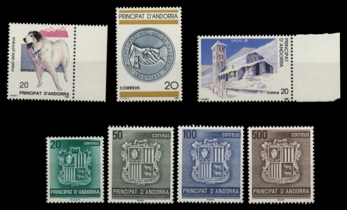 1988, Andorra Spanische Post, 202-08, **