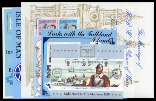 1980, Insel Man, Bl.3-8, **