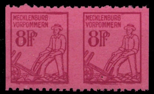 1945, SBZ Mecklenburg Vorpommern, 11 xa Us (2), **