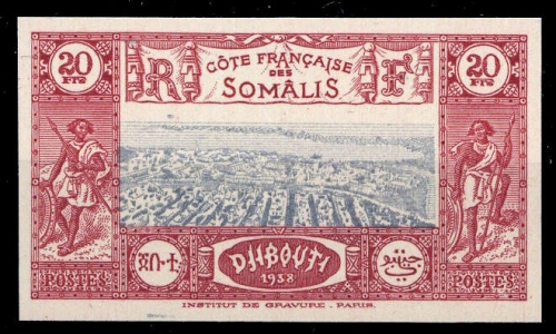 1938, Französisch Somaliküste, 182 U, **