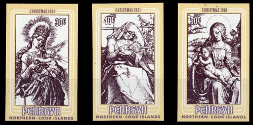 1981, Religion,Christliche,Weihnachten, 255-57 U, **