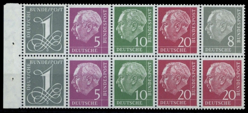 1960, Bundesrepublik Deutschland, HBl. 8 YI, **