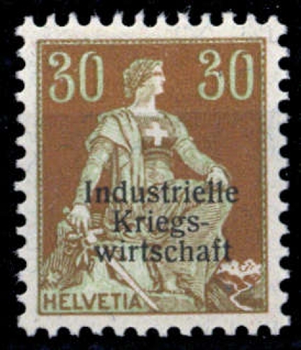 1918, Schweiz Dienstmarken für Kriegswirtschaft, 8 I, *
