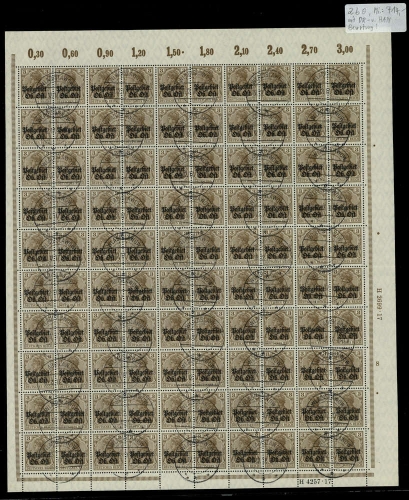 1916, Deutsche Besetzung I. WK Postgebiet Ober Ost, 2 b Bg., gest.