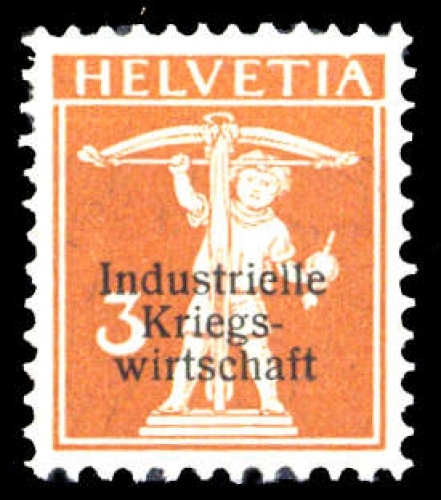 1918, Schweiz Dienstmarken für Kriegswirtschaft, 1 I, *