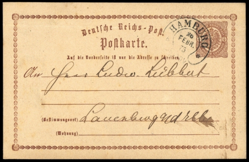 Deutsches Reich, DR P 1, Brief