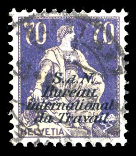 1924, Schweiz Internationale Arbeitsamt BIT, 20 x, gest.