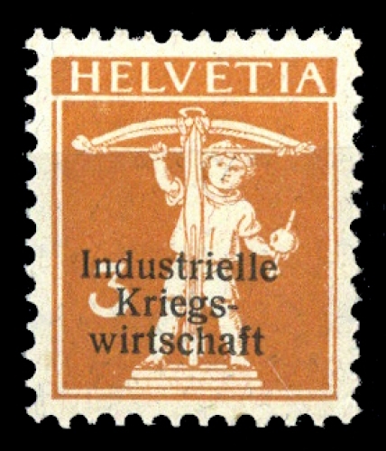 1918, Schweiz Dienstmarken für Kriegswirtschaft, 1 I, *