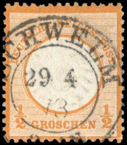 Altdeutschland Preussen, DR 18 (2), gest., Briefst.