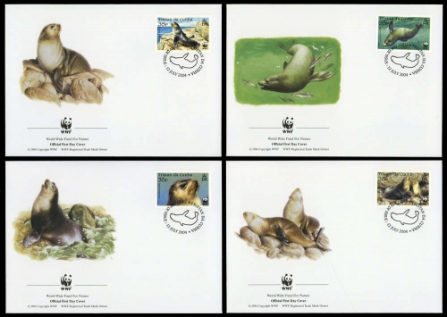 2004, Tristan da Cunha, 821-24, FDC