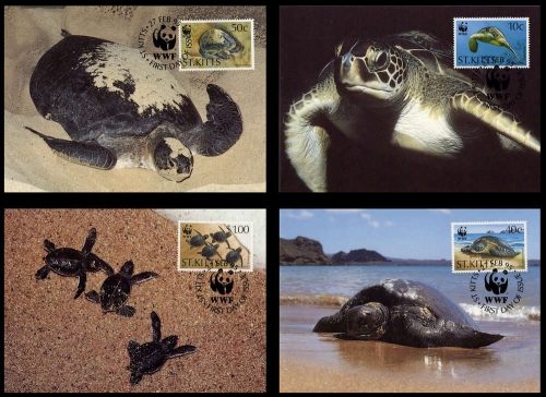 1995, St. Christopher St. Kitts, 390-93 MK