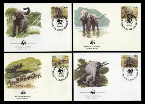 1986, Sri Lanka, 753-56, FDC