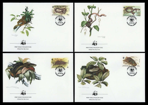 1984, Jamaica, 591-94, FDC