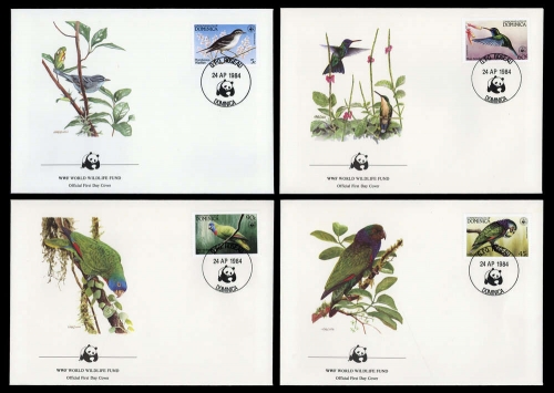 1984, Dominica, 836-39, FDC