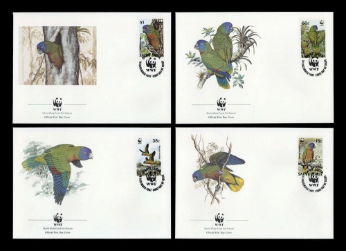 1987, St. Lucia, 909-12, FDC