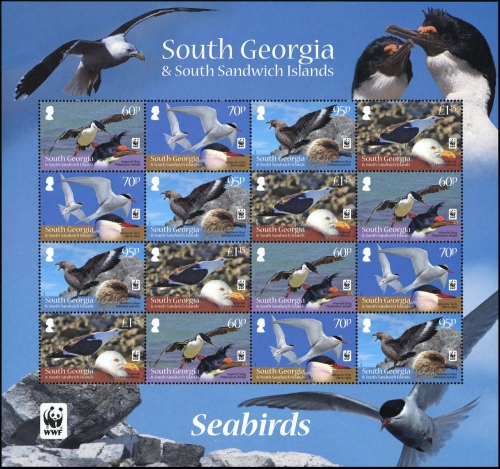 2012, Falkland Abhängige Gebiete B Süd-Georgien, 560-63 KB ZD, **