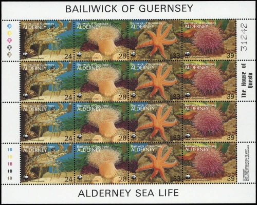 1993, Alderney, 61-64 KB ZD, **