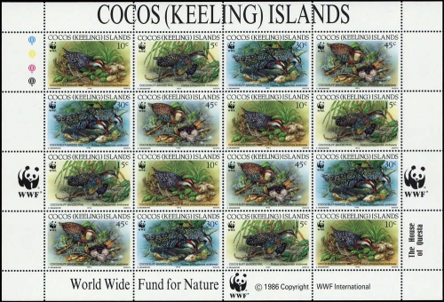 1992, Kokos Inseln, 267-70 KB ZD, **