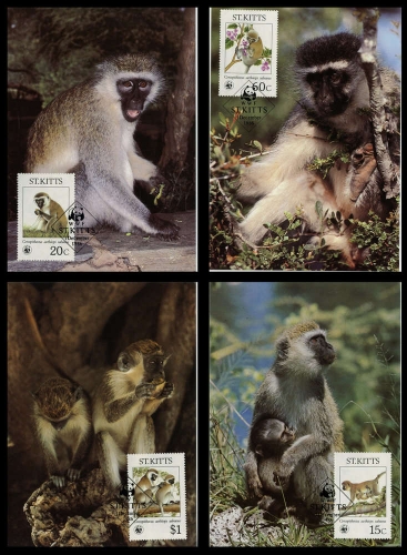 1986, St. Kitts Nevis, 184-87 MK