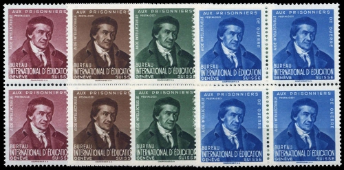 1940, Schweiz Internationale Erziehungsamt BIE, I-IV (4), **