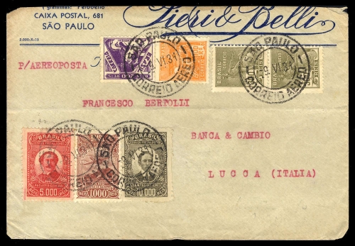 1934, Brasilien, 324-25 u.a., Brief