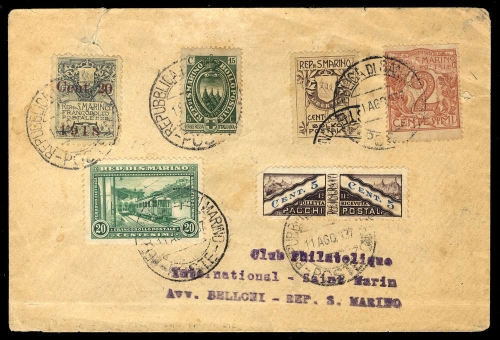 1937, San Marino, 180 u.a., Brief