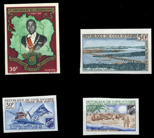 1963, Elfenbeinküste, 255 U u.a., **