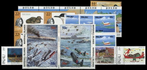 1983, Palau Inseln, 24-28 u.a., **