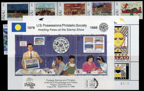 1983, Palau Inseln, 24-28 u.a., **